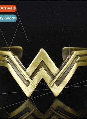 Personalized Vintage Wonder Woman  Open Bracelet Movie Batma