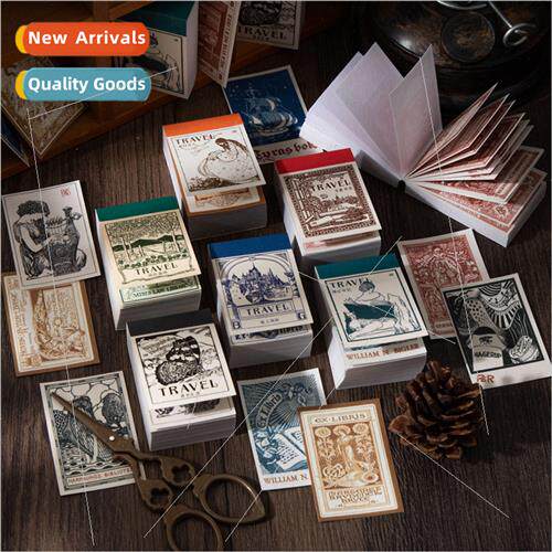 Beautiful day and paper sticker book travel book series retr