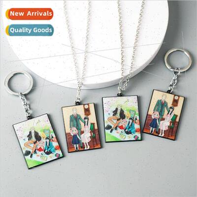 Anime Peripheral Spy Play House Fuji Family Key Charms Alloy
