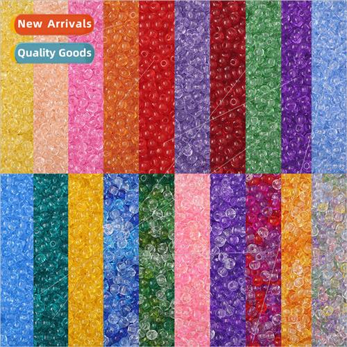 2/3/4mm Super Premium Transparent Lacquered Glass Rice Beads
