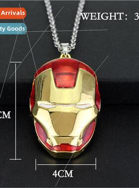 Movie  jewelry Iron Man Iron Man mask pendant necklace perso