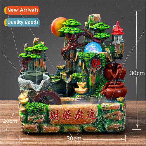 Wigwam running water fountain living room water curtain wall