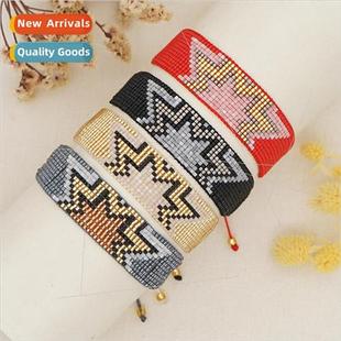 Style Hexagram Beaded Fashion Beads Ethnic Rice Handma Retro