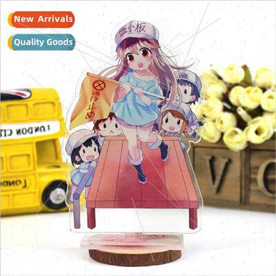 Anime and manga  stand-up work cells white blood cells plate