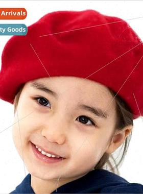 2019 new Korean  of the childrens beret fashion simple princ