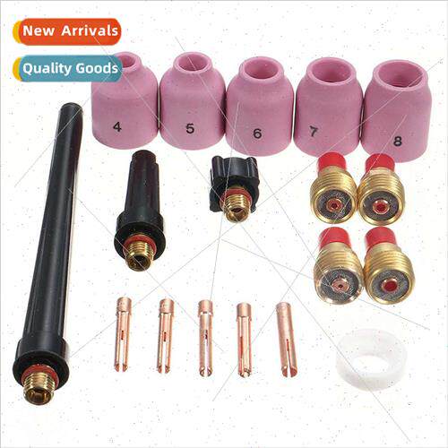 18-Piece TIG Gas Lens Chuck Body Kit TIG Back Cover and TIG