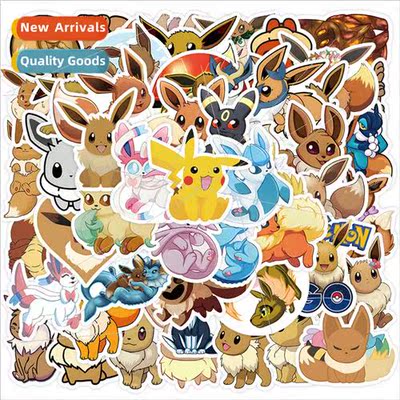 50 new cute cartoon Pokemon Ibuki children stickers Pikachu