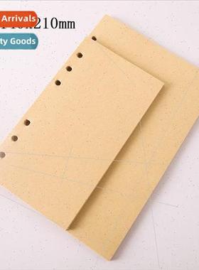 A5 yellow kraft paper blank inserts 6 holes loose-leaf repla
