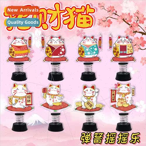Cartoon cats acrylic standing ornaments creative attract wea