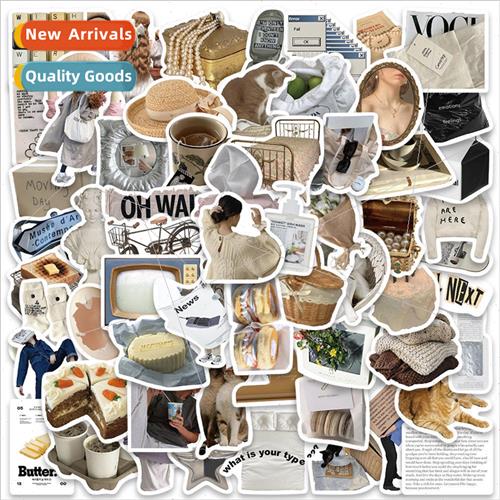63 lazy department ins cartoon small objects stickers notebo