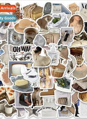 63 lazy department ins cartoon small objects stickers notebo