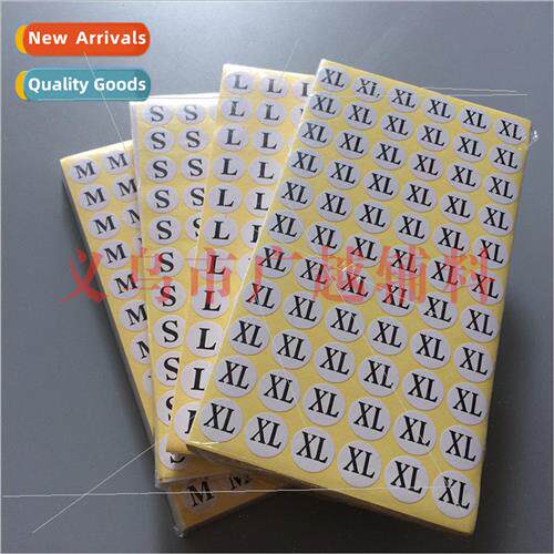 Clothing accessories black and white self-adhesive size stic