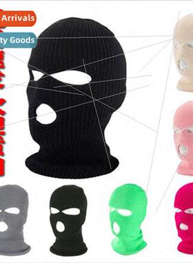 Winter warm head cover head cover three holes wool cap windp