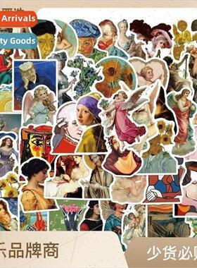 50 Artist Famous Painting Graffiti Stickers Decoration Ipad