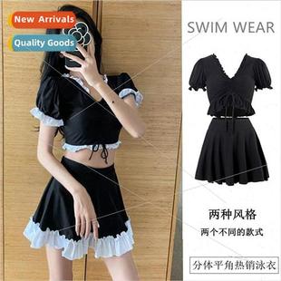 split swimsuit shading new thi belly womens color 2022 solid