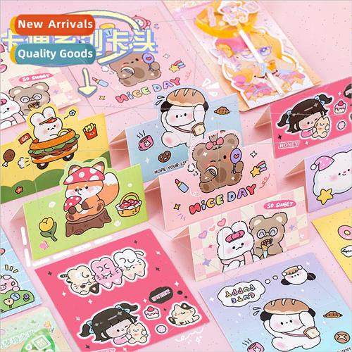 cute shaped card head ins cartoon message small card creativ