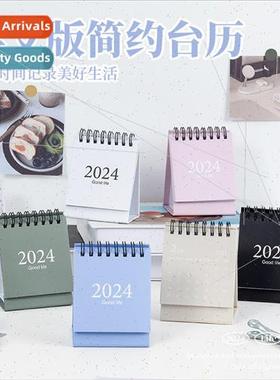 2024 Minimalist Style English Edition Mini Desk Calendar Mor