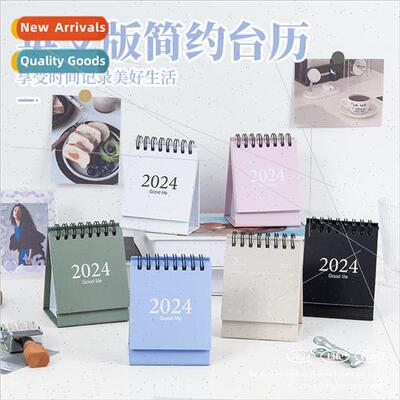 2024 Minimalist Style English Edition Mini Desk Calendar Mor