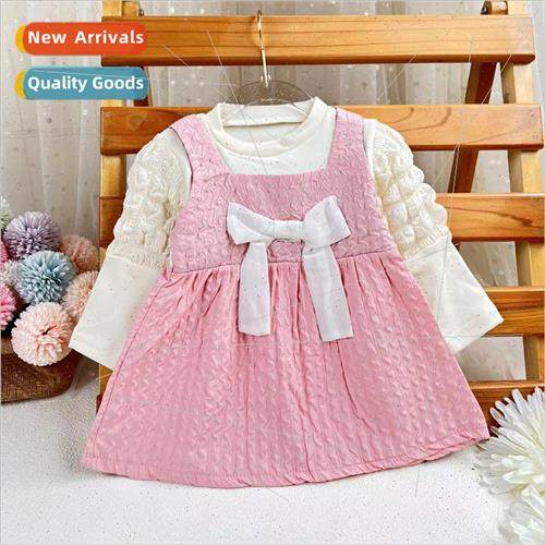 Girls princess dress 2023 fall children Korean  of the 适用e