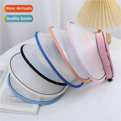 Womens large brim new sun hat Korean hollow top hat adjustab