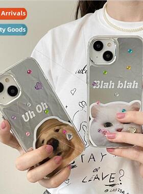 iins cute nerdy dog cat 适用 Apple 12 phone case iPhone 14Pr
