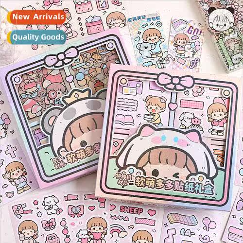 soft budding DuoDuo stickers 72 change handbook stickers diy