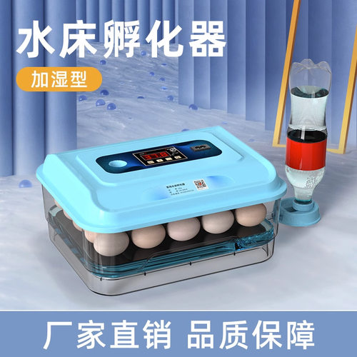 直销仿生水床芦丁鸡家用全自动控温塑料泡沫水床孵化器孵蛋器