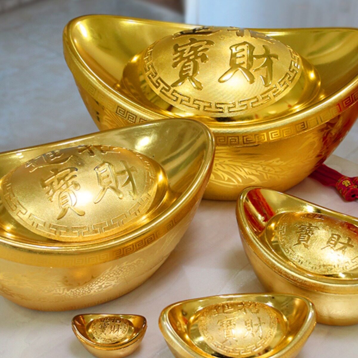 仿真元宝春节装饰品招财摆件