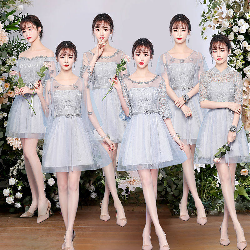 Bridesmaid dress woman 2020 new pattern Sisters Girlfriends loaded have cash less than that is registered in the accounts grey champagne bride marry Spring and summerin the Women's clothing/Boutique , Wedding/Cheongsam/Formal dress , Formal dress/Evening  category - from Buy2taobao.com to provide professional Taobao agent buy service