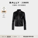 BALLY巴利黑色羊皮革女士夹克外套6313501 尊享特惠