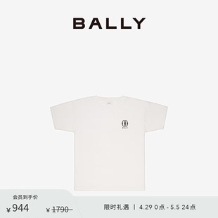 BALLY 巴利白色圆领棉质简约T恤6305650