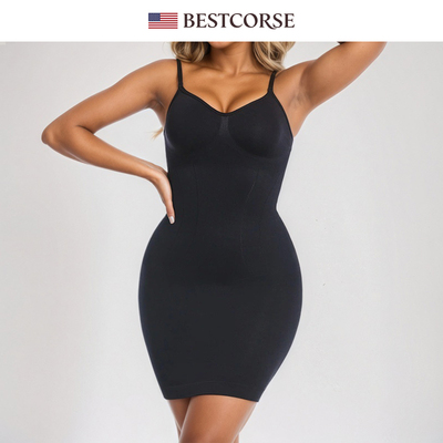 欧美大码塑身连衣裙紧身包臀短款