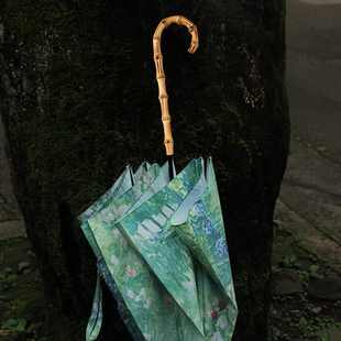 vonlilienfeld长柄伞竹节弯钩高端雨伞高颜值女生手动轻便ins小众