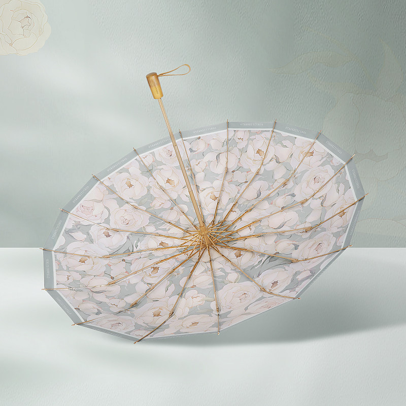 vonlilienfeld费乐德16骨折叠伞晴雨两用遮阳伞抗UV双层防晒