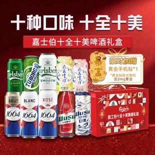 10罐啤酒礼盒聚会畅饮 1664旗舰店十全十美500ml 年货送礼