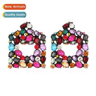 simple exaggerated diamd ear fashi new retro earrings