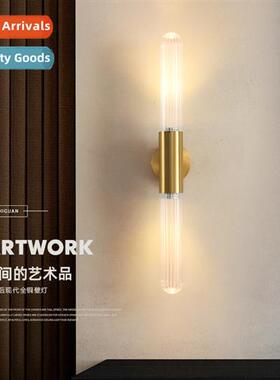 Modern minimalist light luxury style full copper glass wall