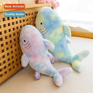 cute tie shark New plush color doll dye Abu toys pillow