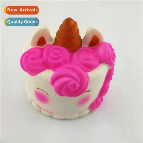 slow rebound toys PU foam unicorn cake Squishy pinch pinch m