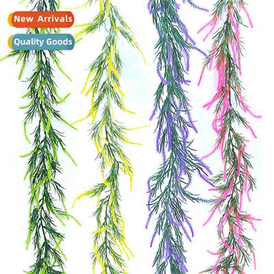 Artificial Lavender Fake Plants Vine Hanging Wedding Backgro