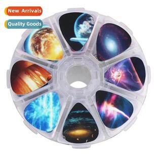 50 Pieces Colorful Pattern Guar Plectrum Set Musical Instrum