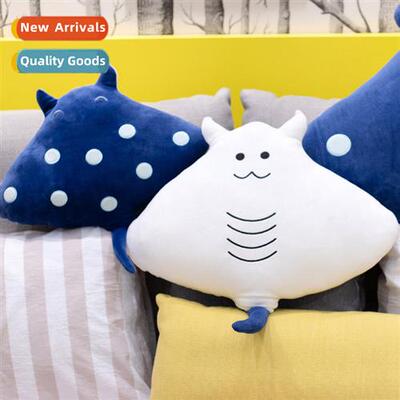 Simulati devil fish pillow marine animal plush toys manta ra