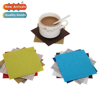 Placemats Pure color table insulating mat coasters PVC n-sli