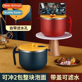 304 stainless steel instant noodle bowl wh lid fast food cup