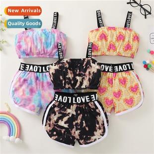 tie fall top camisole dye new 2022 spring Girls