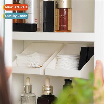 Mirror Cabinet Organizer Bathroom Wash Rack No-Punch Wall Mo