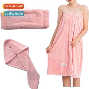towel absorbent quick Coral Yuqun bath dry cap velvet