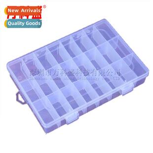 24 compartments detachable transparent plastic hardware tool