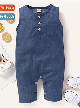 ins baby spring  fall  2021 new n baby girl sleeveless solid