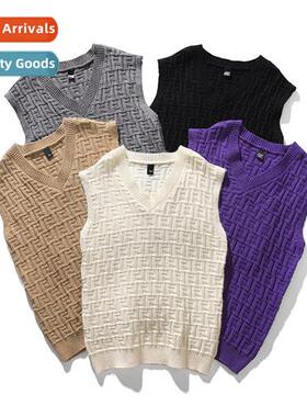 Kn sweater mens tops sleeveless V-neck sweater mens undershi